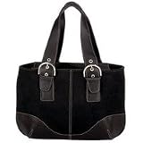 EmbassyTM Black Faux Suede Purse