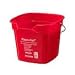 San Jamar KP320 Red Kleen Pail Container, 10qt Capacity, For Sanitizing Solutions