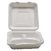 IFN Green 29-2006 Fiber 3-C Bagasse Clamshell, 9" Length x 9" Width x 3" Height (Case of 200)