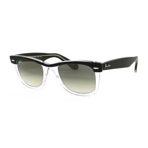 Ray-Ban RB 2143 Sunglasses Styles Black Clear Frame Crystal Gray Gradient 47 mm Diameter Lenses,...