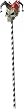 Jester Skull Cane Accessory