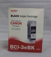 Canon Black Ink Cartridge, BCI-3eBK, 4479A003, 973267