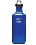 Klean Kanteen Stainless Steel Water Bottle with Poly Loop Cap (40-Ounce, Ocean Blue)