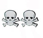 SKULL crossbones MP3 EAR buds earbud ipod accessory NEW