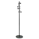  : Coat Tree Costumer, 12 Knob Hooks, Steel, Ebony