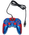 USB 2.0 PC Dual Double Shock Controller(Red & Blue) for Fujitsu laptop