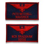 Topgun Call Sign Patches, Maverick & Goose, Topgun Badges, Iron On