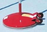130 Lb. Weighted Base Red, 1 Base & 1 Pole w/2 Slides