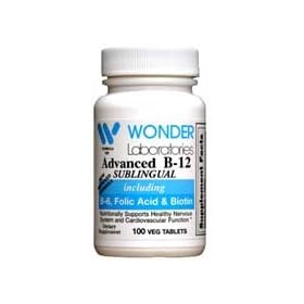 Sublingual Vitamin B12 (1000 mcg), B6 (5mg), Folic Acid(400 mcg) & Biotin (25mcg) - 100 Sublingual Tablets - Formulated with methylcobalamin Vitamin B-12.
