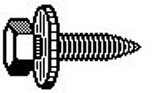 M8-1.25X25 13mm (Across/Flats) Body Bolt-Black (50 count)