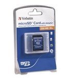 Verbatim - Flash memory card ( SD adapter included ) - 256 MB - microSD