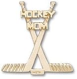 Hockey Mom W/ Crossed Sticks Charm/Pendant