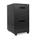 Two-Drawer Mobile Pedestal File, 15-7/8w x 28-1/4h x 19-3/4d, Charcoal (ALEPA542820CH)