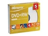 Memorex DVD+R/W Slim 5 Pack