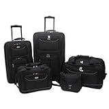 Luggage America AE-2010-5-BK American Airline Summerlin 5 pc Exp. Complete Travel Set