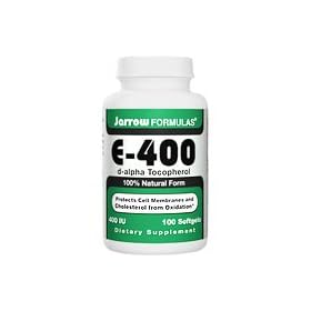 Click here to buy E-400 400IU - 100 softgels,(Jarrow Formulas) by Jarrow.