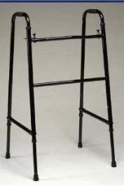 Walker - Wide Extra Tall. This Walker has a Double tube cross brace, side leg braces with brace clamps for added safety. Weight capacity to 600 pounds.