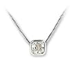 Sterling Silver Pendants with Clear CZ