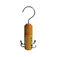 Four Hook Spinning Belt Hanger - Walnut