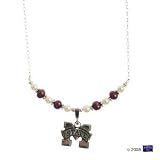 Mississippi State Bulldogs Delicate Drop Necklace