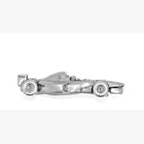 Pewter Pin Badge Transport Racing Car