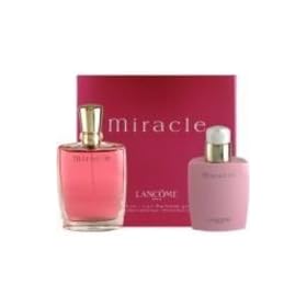 Miracle by Lancome for Women - 3 pc Gift Set 1.7oz edp spray,1.7oz body lotion,1.7oz shower gel