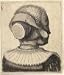 2.75 inch x 2 inch (7.5 x 5cm) Acrylic Fridge Magnet Wenceslaus Hollar - Woman's head seen from behind