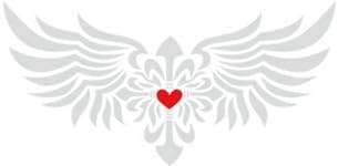 3 Pieces Car Laptop Decal Sticker Wing Silver 18''*9''