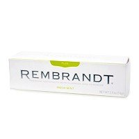 REMBRANDT Plus Premium Whitening Toothpaste with Fluoride & Peroxide Fresh Mint - 2.6 Oz