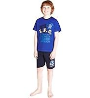 Pure Cotton Everton Football Club Short Pyjamas