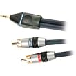 Monster IP400-.75M Male Stereo Mini to Male Stereo RCA Cable Adapter