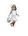 Cottontail Easter Dress with Bunny, 0-6 Months, Blue/White