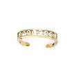 10k Yellow Gold Cubic Zirconia Toe Ring