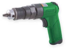 Speedaire 2YPR2 Pneumatic Drill, Keyed, 3/8 In, 1800 RPM