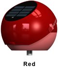 SolarBulb Solar Powered LED Lamp Red