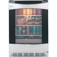 GE Profile Beverage Center In Black With Stainless Front by GE
