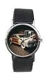 Women's Photo Watch - Create a Custom Watch From Your Favorite Photo - Silver-Tone Etched Bezel with Leather Band