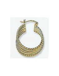 14k Wired Tube Hoop Earrings