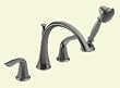 DELTA Lahara Roman Tub Trim with Hand Shower PEWTER