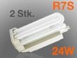 Luminea Dimmbare Energiesparlampe R7S, 230V, 24W, warmwei� 2er-Pack