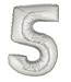 Betallic 15845SB Number 5-Silver Megaloon, 40
