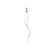 Sterling Silver Italian Horn Pendant with 20 inch Sterling Silver Chain