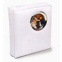 MBI Stitched Tabletop BookBound Album with Soft Touch Vinyl with Silver Frame Cover, Holds 200 4x6