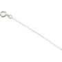 14K White Gold Solid Curb Chain - 16 inches