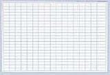 Magna Visual PBFG2-5 Magna Visual Planning Board, 1x2 Grid, Porcelain-On-Steel, 36 x 24, Blue/White