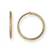 14k Yellow Gold Large (L) Size 1 1/4" (30mm) Non-Pierced Hoop Earrings, HypoAllergenic