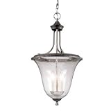 Brushed Nickel/Tuscan Gold Foyer Pendant