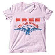 POP Tシャツ アメリカンなカラーリングで見事なまでのビンテージ感を演出したＵネックＴシャツ FREE