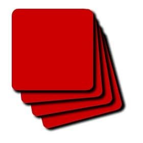 Red Tone - Set Of 4 Coasters - Soft by 3dRose LLC