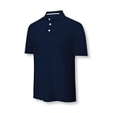 Adidas 2010 Boys ClimaLite Textured Solid Golf Polo Shirt (Navy - M)